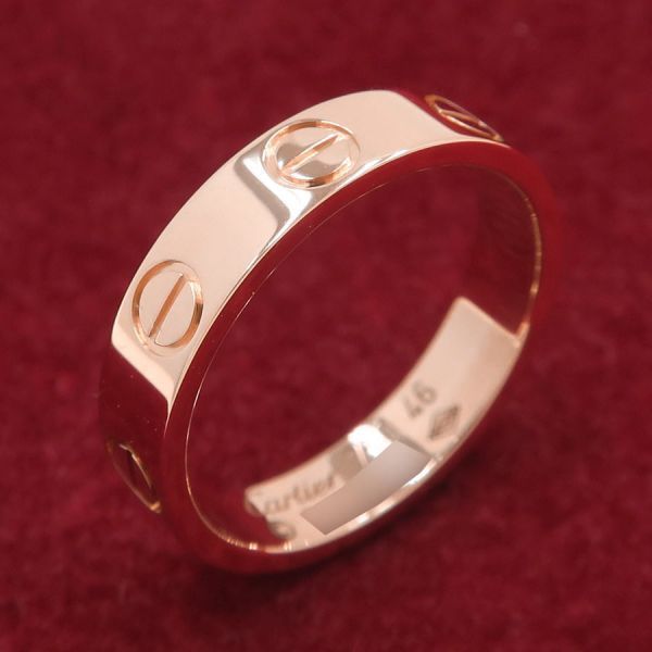 カルティエ ミニラブリング#46(日本サイズ6号近辺) 【無料ギフト  