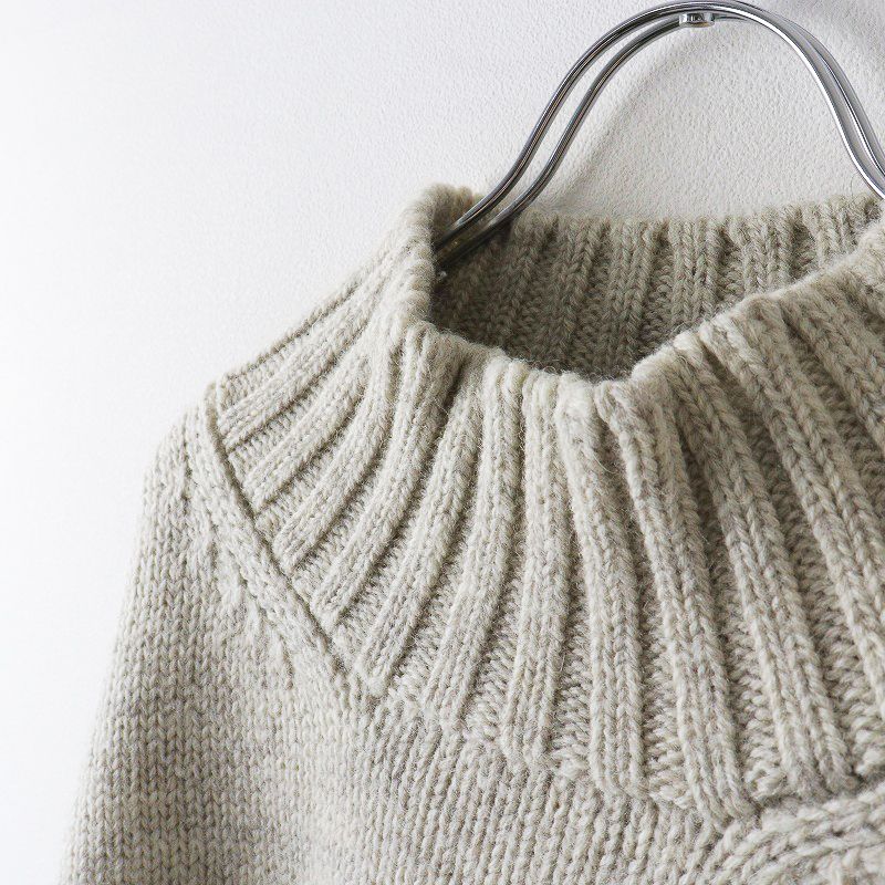 MHL マーガレットハウエル 2021 ブリティッシュウール ワイドネックニット BRITISH MERINO KNITWEAR | MARGARET HOWELL（マーガレット・ハウエル