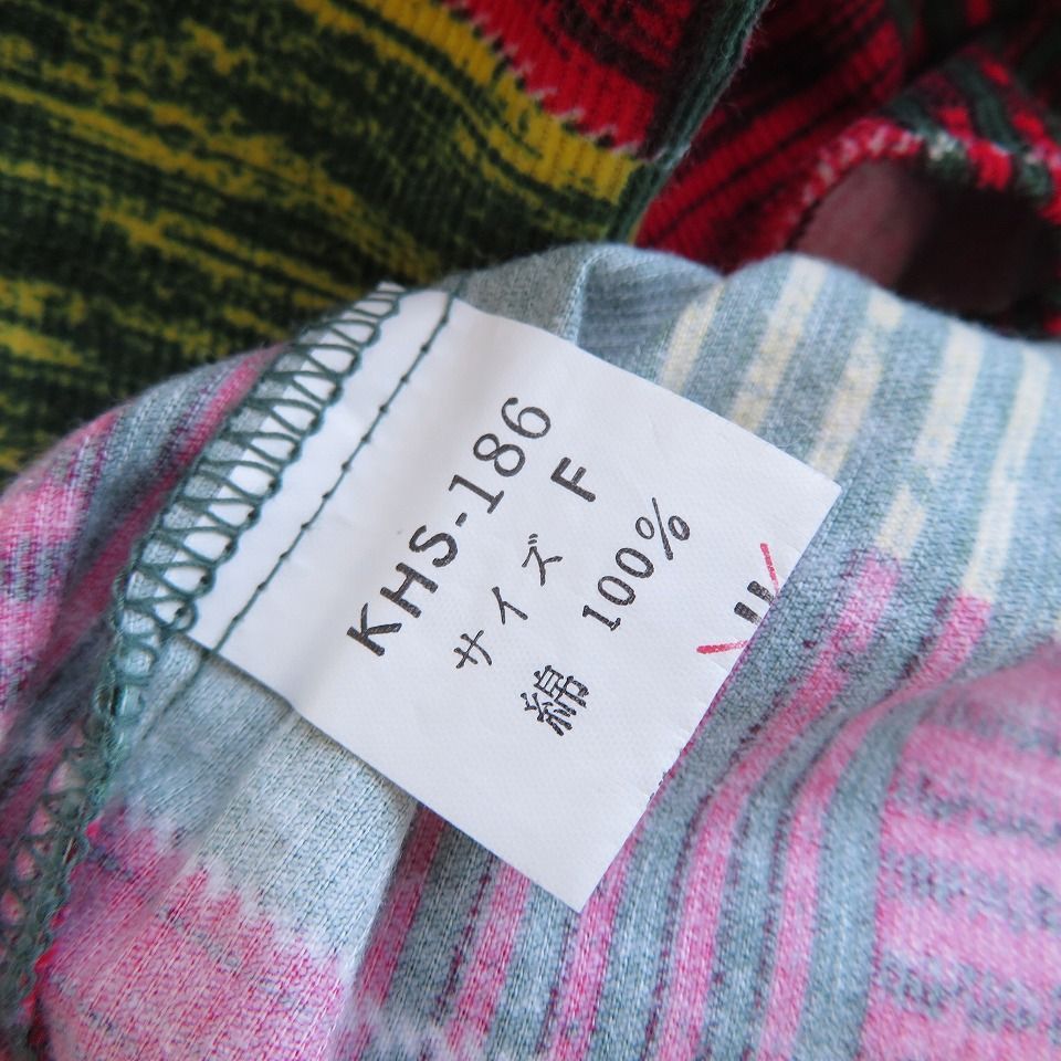 ケンゾー KENZO JEANS ヴィンテージ 花柄 コーデュロイ シャツ