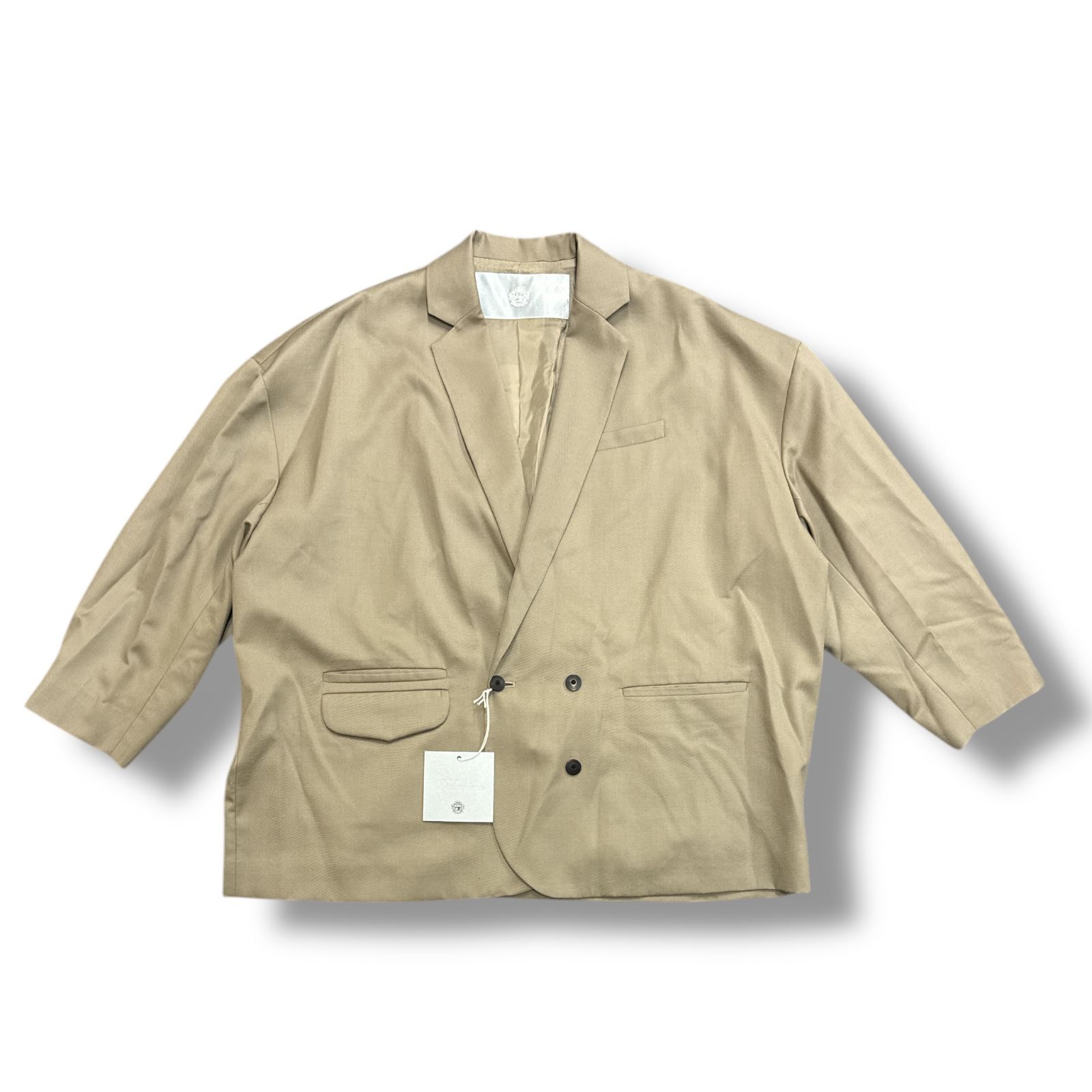 参考上代44000円 未使用品 Dulcamara 24SS よそいき3ボタンダブルJK 