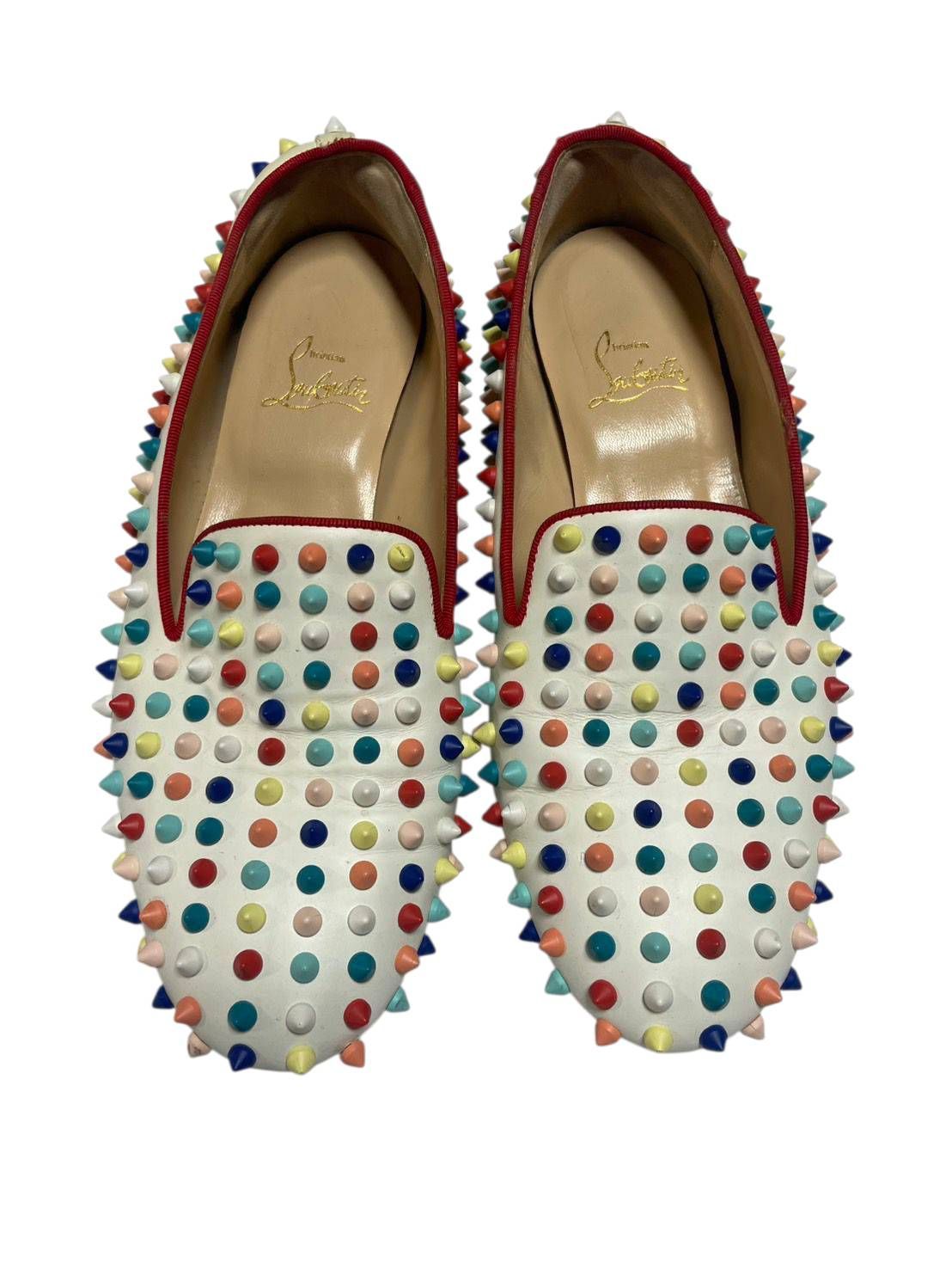 N0535】ルブタン Christian Louboutin ローファー スタッズ
