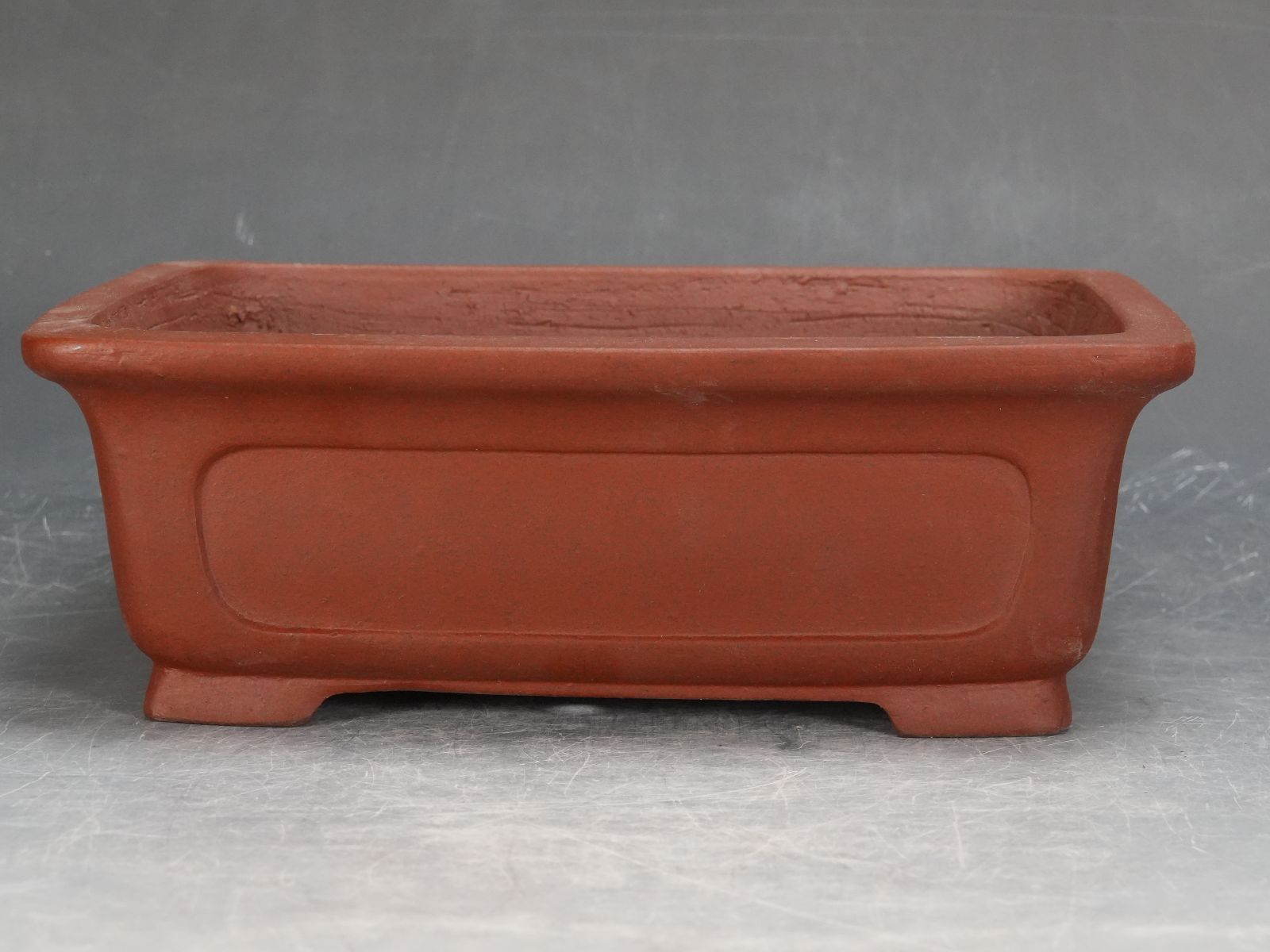 石井盆栽 柴勝 盆栽鉢 長方鉢 p-099