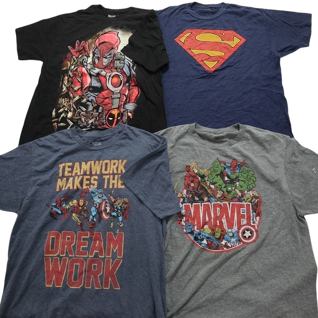古着卸 まとめ売り マーベル DCコミック 半袖Tシャツ 16枚セット