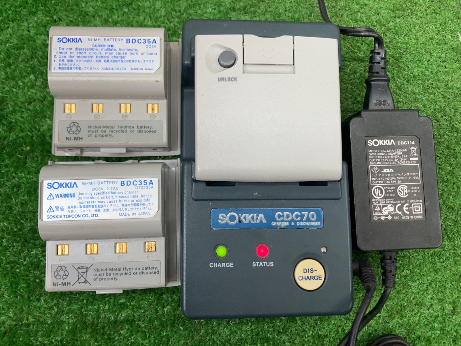 【中古品】SOKKIA  CDC70 ソキア充電器 純正品ソキアCDC70充電器（CDC39後継機）リフレッシュ機能付