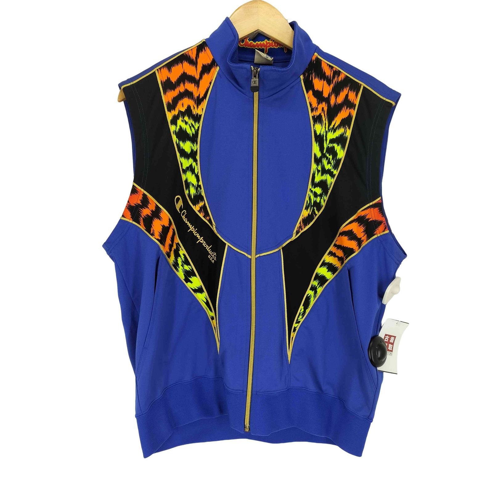 チャンピオン Champion 80～90S PRODUCTS トライバルデザインジャージ―ベスト メンズ  O