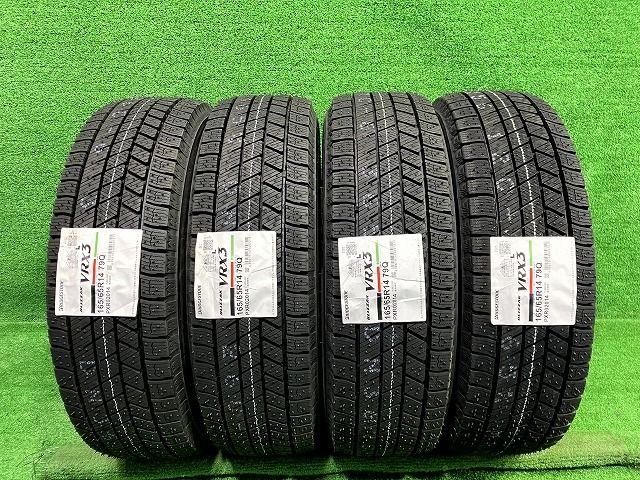 BRIDGESTONE スタッドレス ブリヂストン ブリザックVRX3 165 65R14 4本 8ミリ