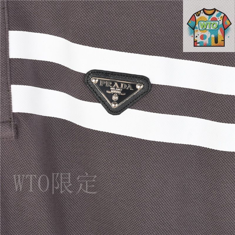 今日WTO】Prada プラダ チェストトライアングルダブルバー