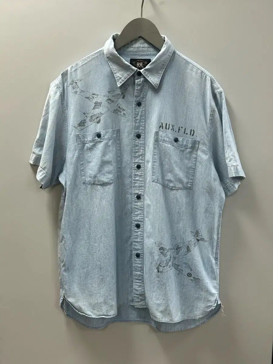 rrl ダブルアールエル インディゴブルー シャンブレー シャツ