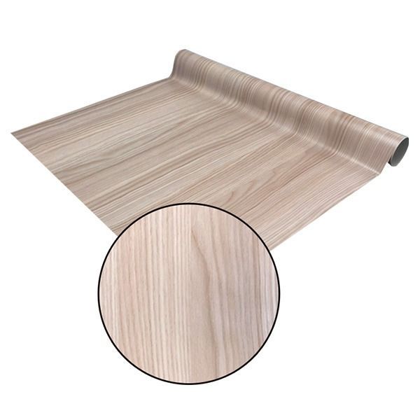 ウォジック 20m巻 リメイクシート 壁紙シール ウォールデコシートワイド60cm幅 ベージュ の木目柄 F7018