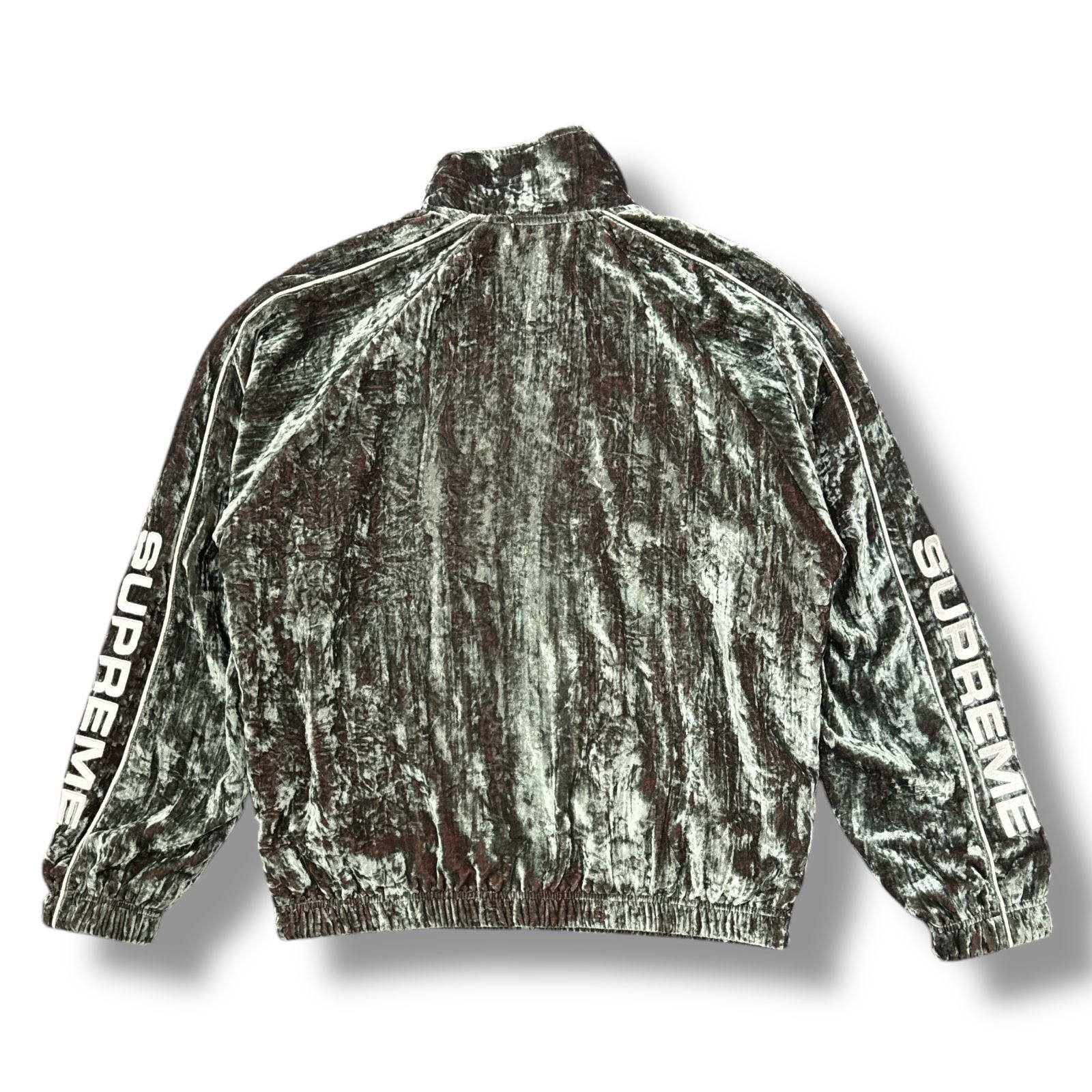 国内正規 参考上代29700円 Supreme 23AW Crushed Velvet Track Jacket