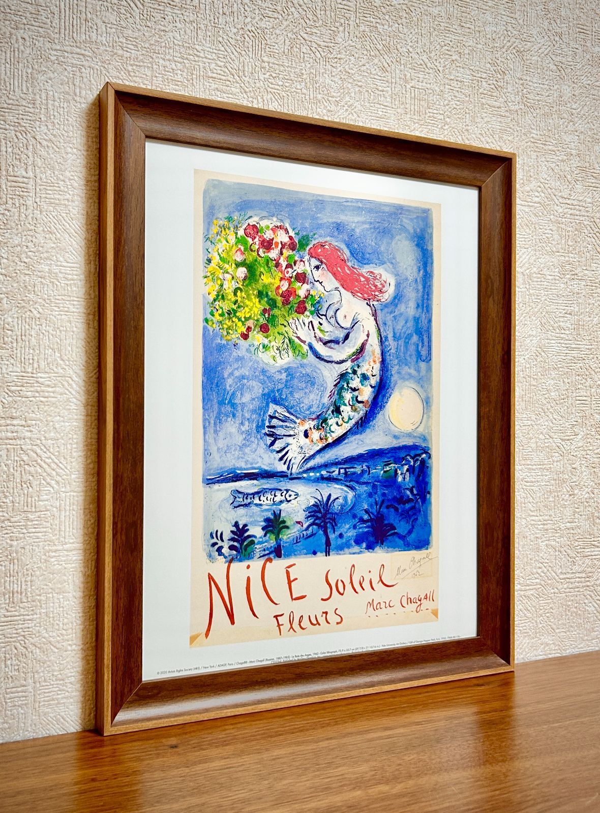 新品☆額縁付アートポスター☆マルク・シャガール☆Marc Chagall