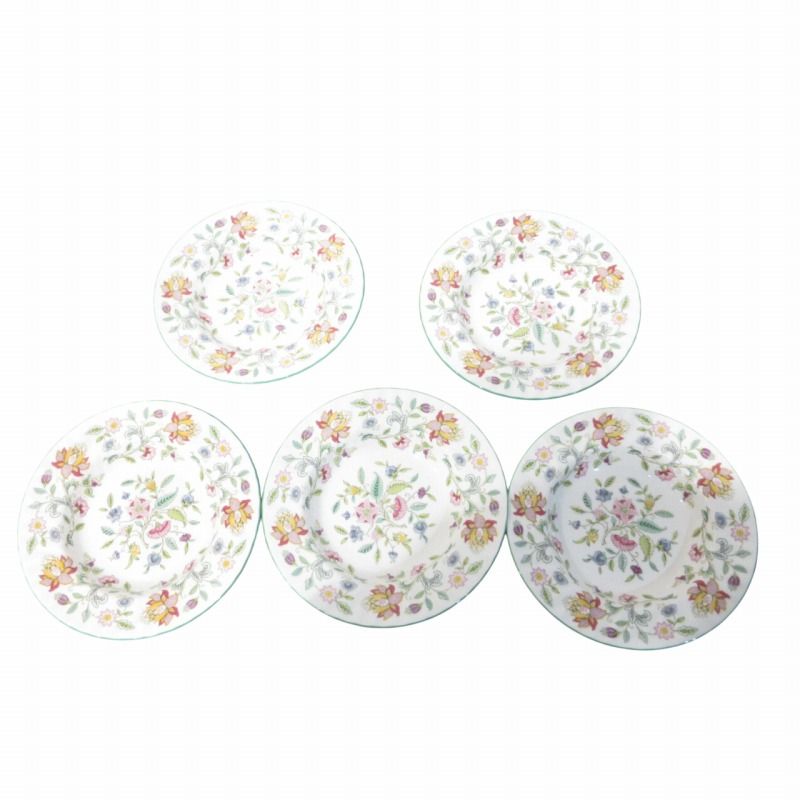 MINTON Haddon Hall 深花柄皿5枚セット MINTON Haddon Hall 深花柄皿5枚セット ミントン 花柄お皿セット