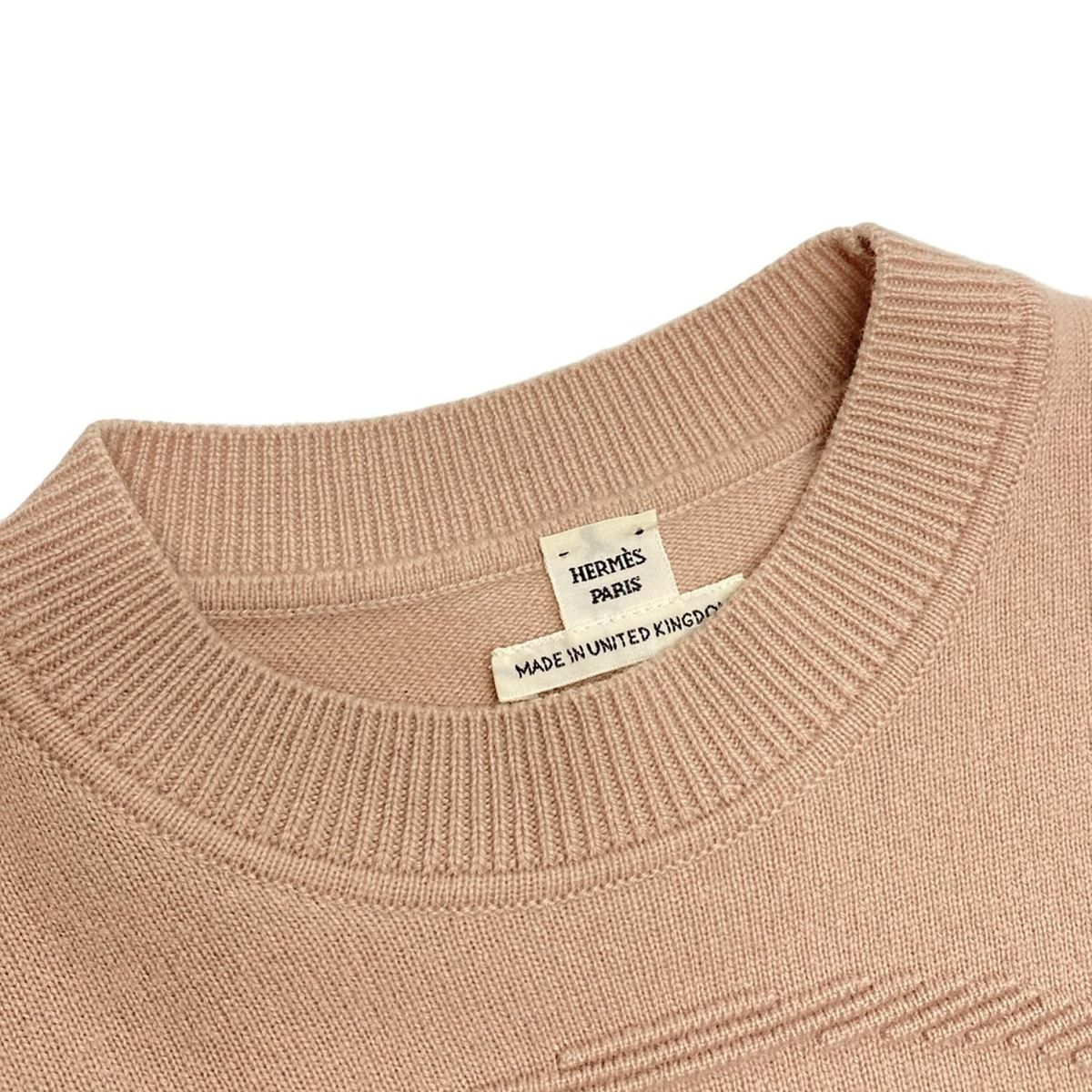 HERMES(エルメス) 長袖セーター サイズ34 S レディース美品 - ピンク 