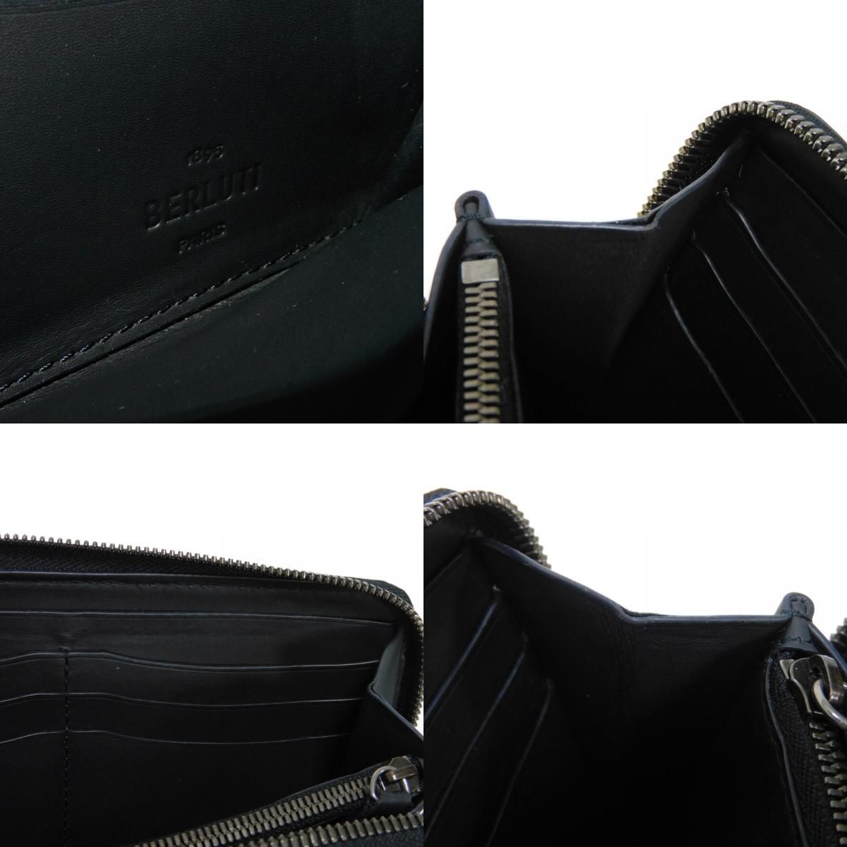 Berluti ベルルッティ イタウバ スクリットレザー ロングジップ 