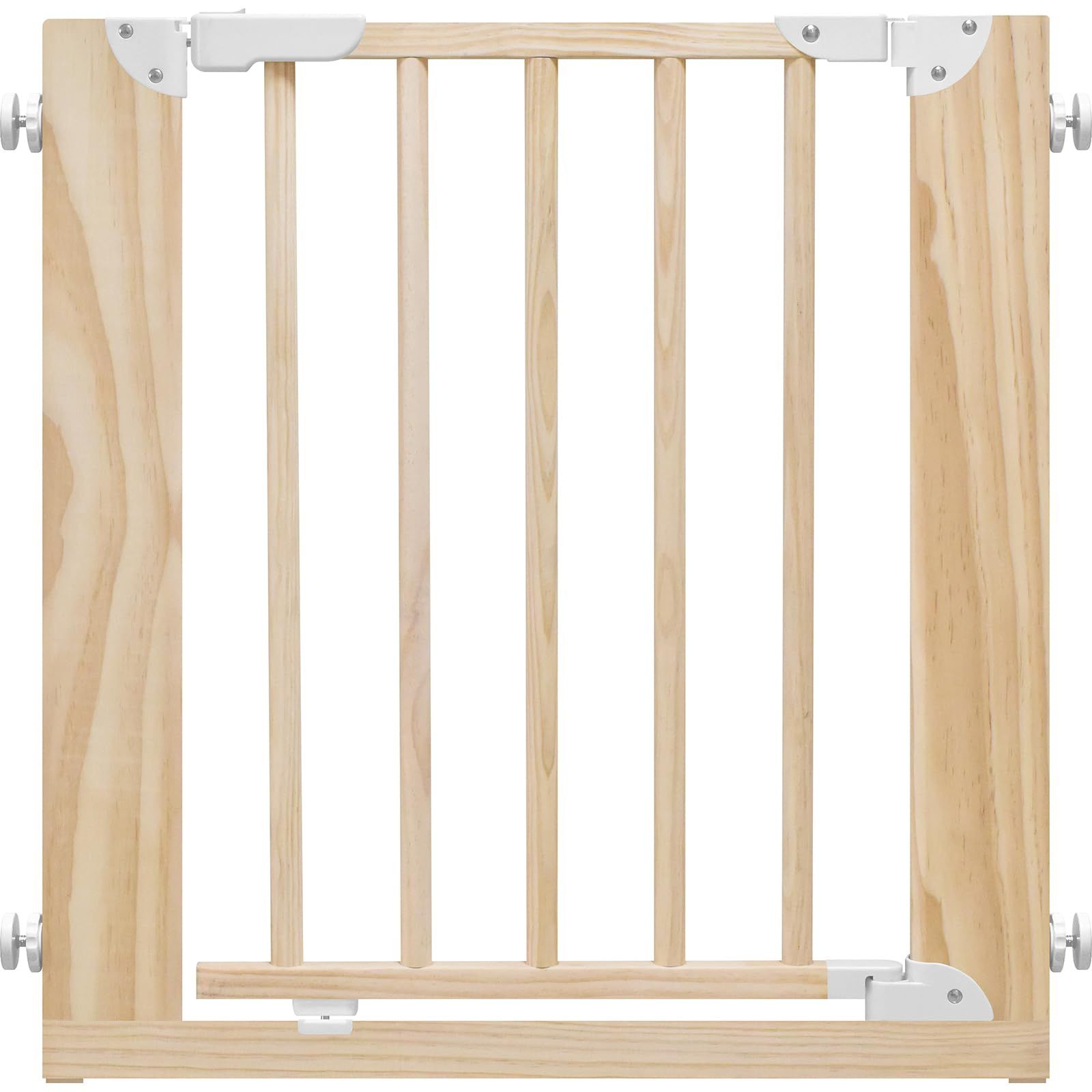 オートクローズ 扉開放 つっぱり式 設置幅75～85cm ベビーゲート ホワイト ダブルロック 木製ナチュラルゲート BABY JTC