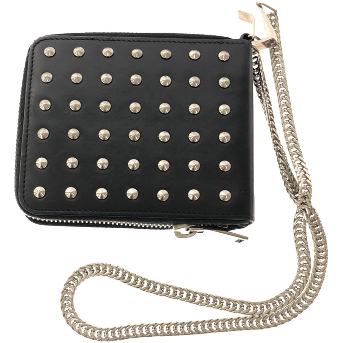 SAINT LAURENT PARIS サンローラン パリ スタッズチェーンウォレット