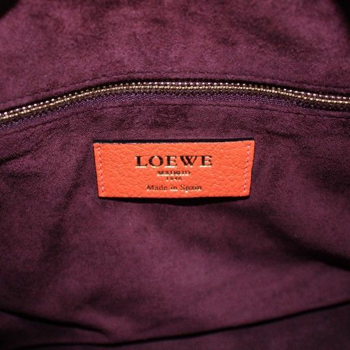 【LOEWE】ハンドバッグ ショルダー 2way ロゴ型押し レザー 自立 水色 ロエベ LOEWE パセオ 2WAY ハンドバッグ ショルダーバッグ