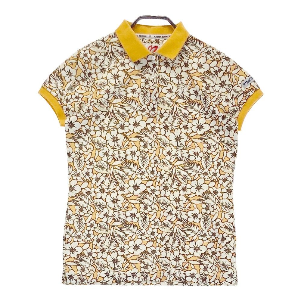 美品 マスターバニーエディション 半袖ポロシャツ tシャツ 黄色 サイズ0 中古 メンズ マスターバニーエディション MASTER BUNNY EDITION