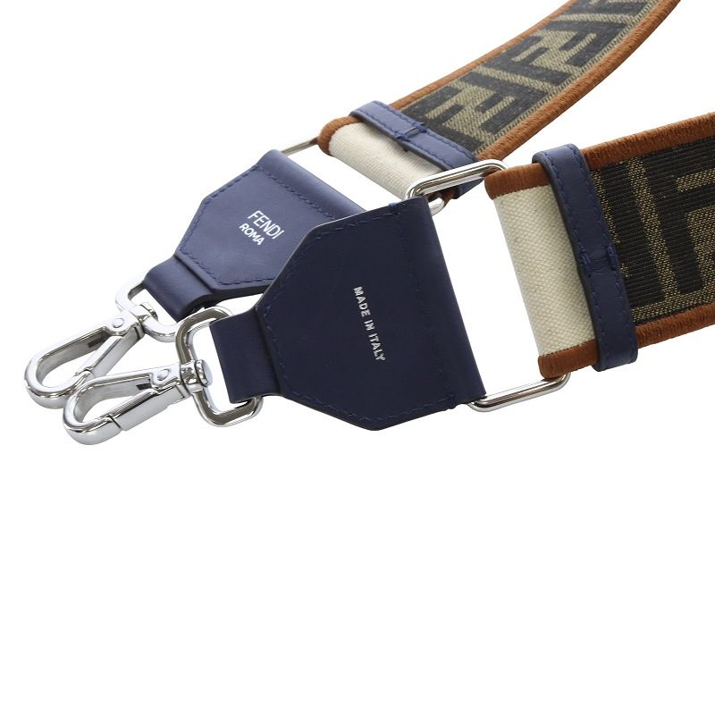 FENDI フェンディ ストラップユー ズッカ レザー ショルダーストラップ フェンディ FENDI ストラップ ユー ズッカ柄 ショルダー