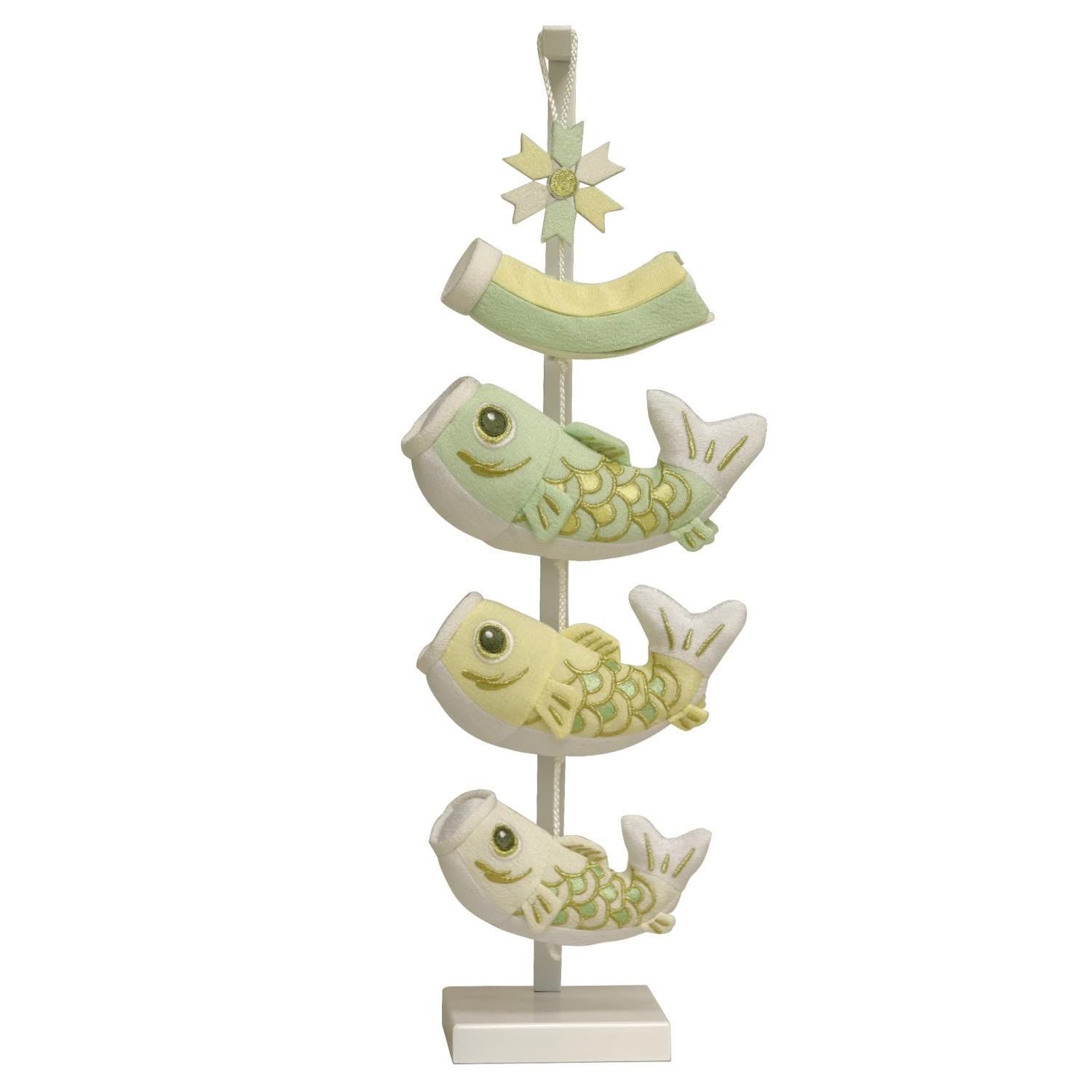 新着商品 OBOROKOI おぼろこい 鯉のぼり 特小 新色 ミニ 檸檬 卓上 -れもん- 室内用 パステルグリーン 五月人形 高さ48cm