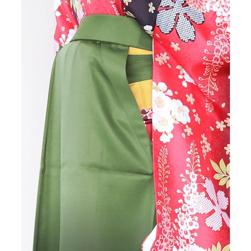 キョウエツ 袴 ぼかし グラデーション レディース (S, 漆黒)