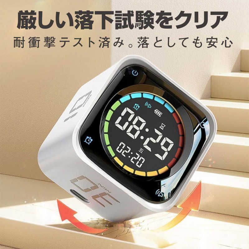 未開梱 LLANO llano TickTimer ポモドーロタイマー 置き時計 生産性アップ 集中力向上 ミニPC風デザイン 5 10 30 60分 ホワイト TK3-W NEXPOTALLINN_EU