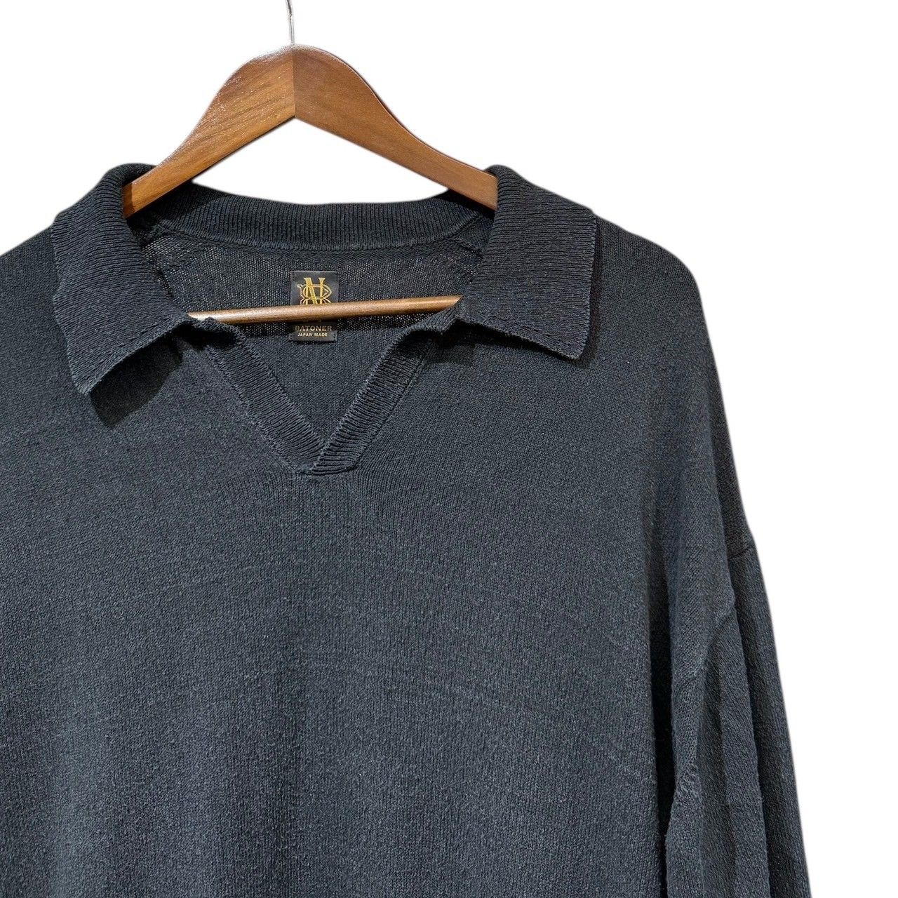 BATONER バトナー 25SS SILK POLO SKIPPER シルクポロスキッパーニット 