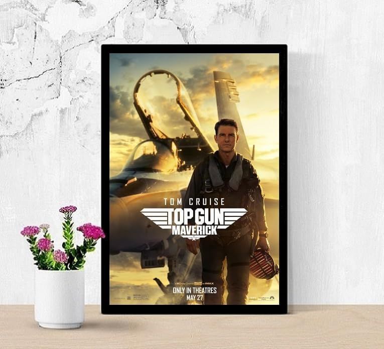 フレーム付-黒-】 映画ポスター トップガン マーヴェリック TOP GUN MARVERICK トムクルーズ A3サイズ US版 mi1 - メルカリ