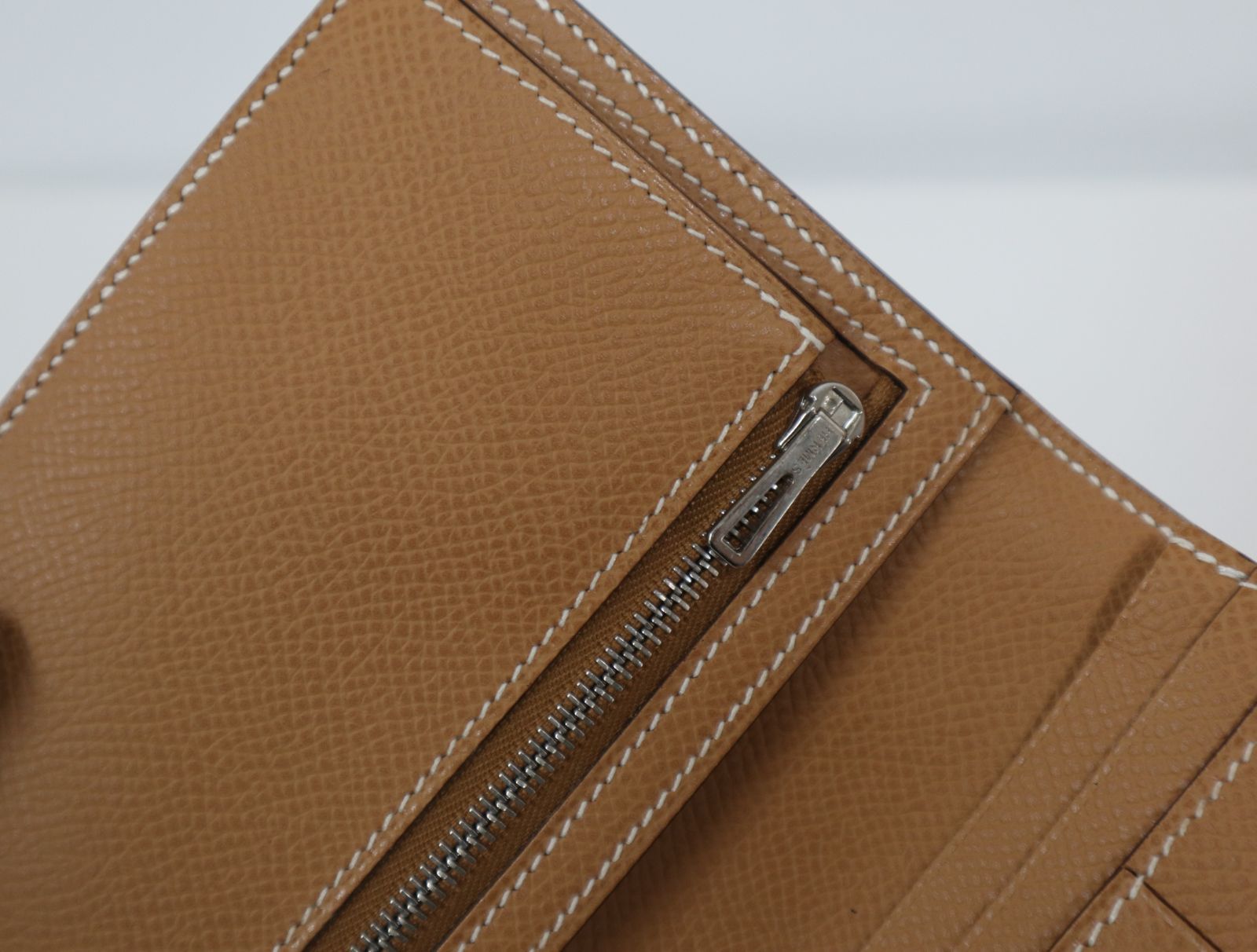 エルメス HERMES ベアン スフレ バイカラー ゴールド ブルージーン  