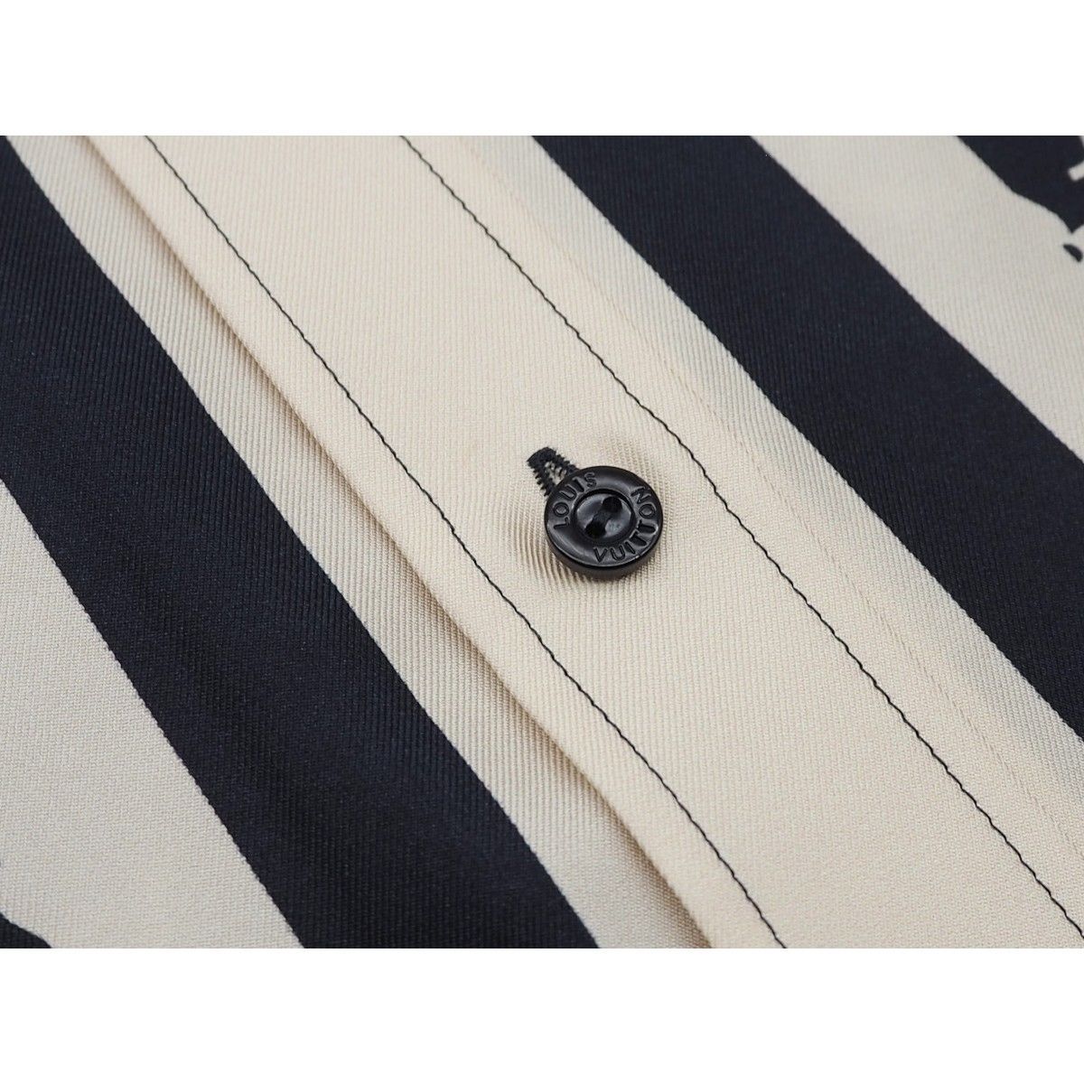 中古】LOUIS VUITTON ルイ ヴィトン モノグラム パジャマシャツ シルク