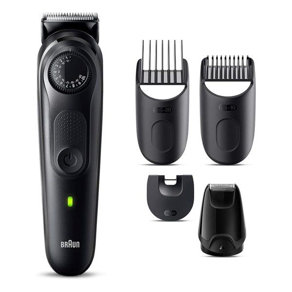【新品】braun  ブラウン ヒゲトリマー シリーズ5 お風呂ぞり対応 40段階の長さ調節 充電式 防水設計 ポーチ付 BT5420 (2585010)