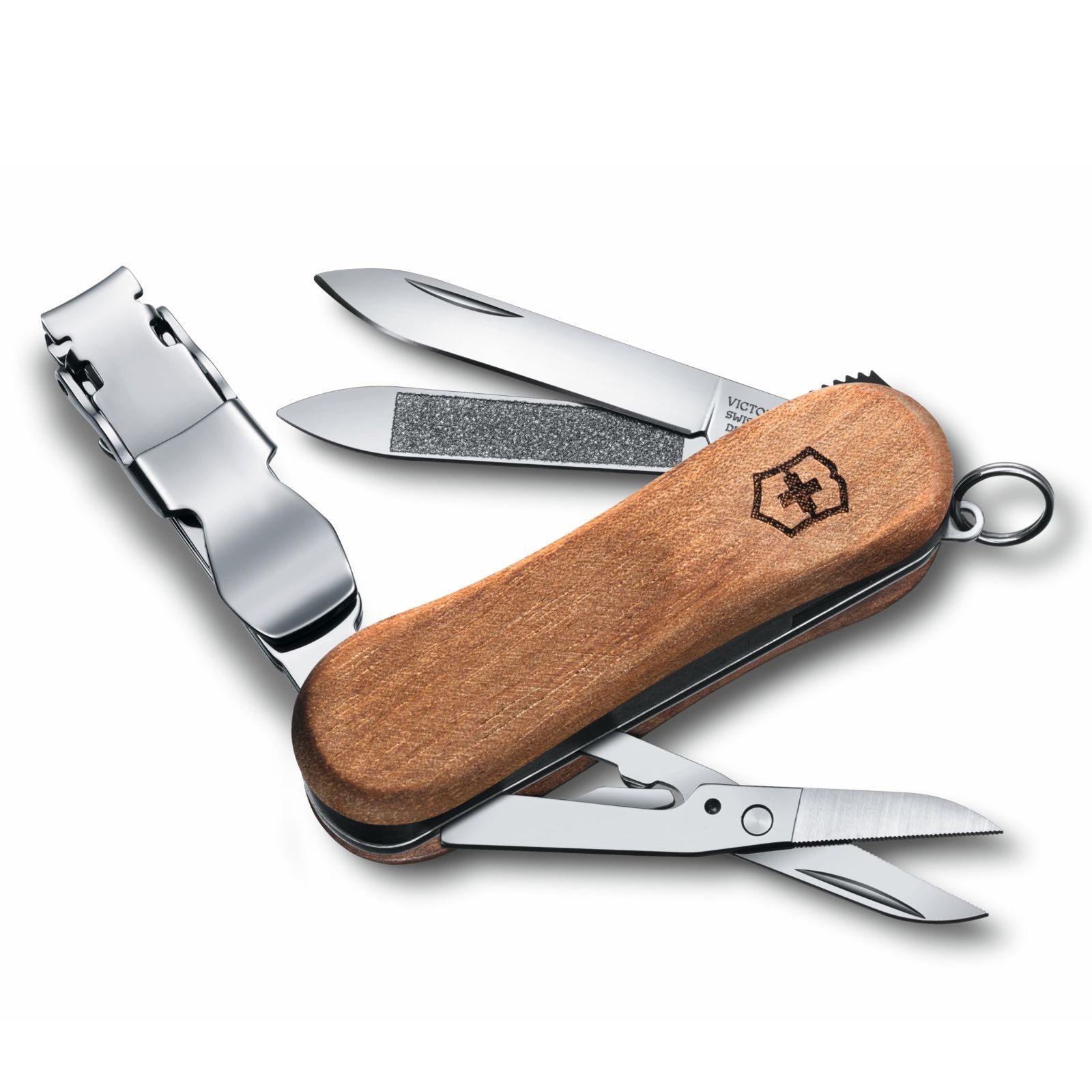 数量 VICTORINOX ビクトリノックス ネイルクリップ 580 ウッド 爪切り つめきり つめそうじ付き つめやすり搭載 8機能 防災グッズ 救急 ステンレス鋼 さびにくい コンパクト 0.6461.63