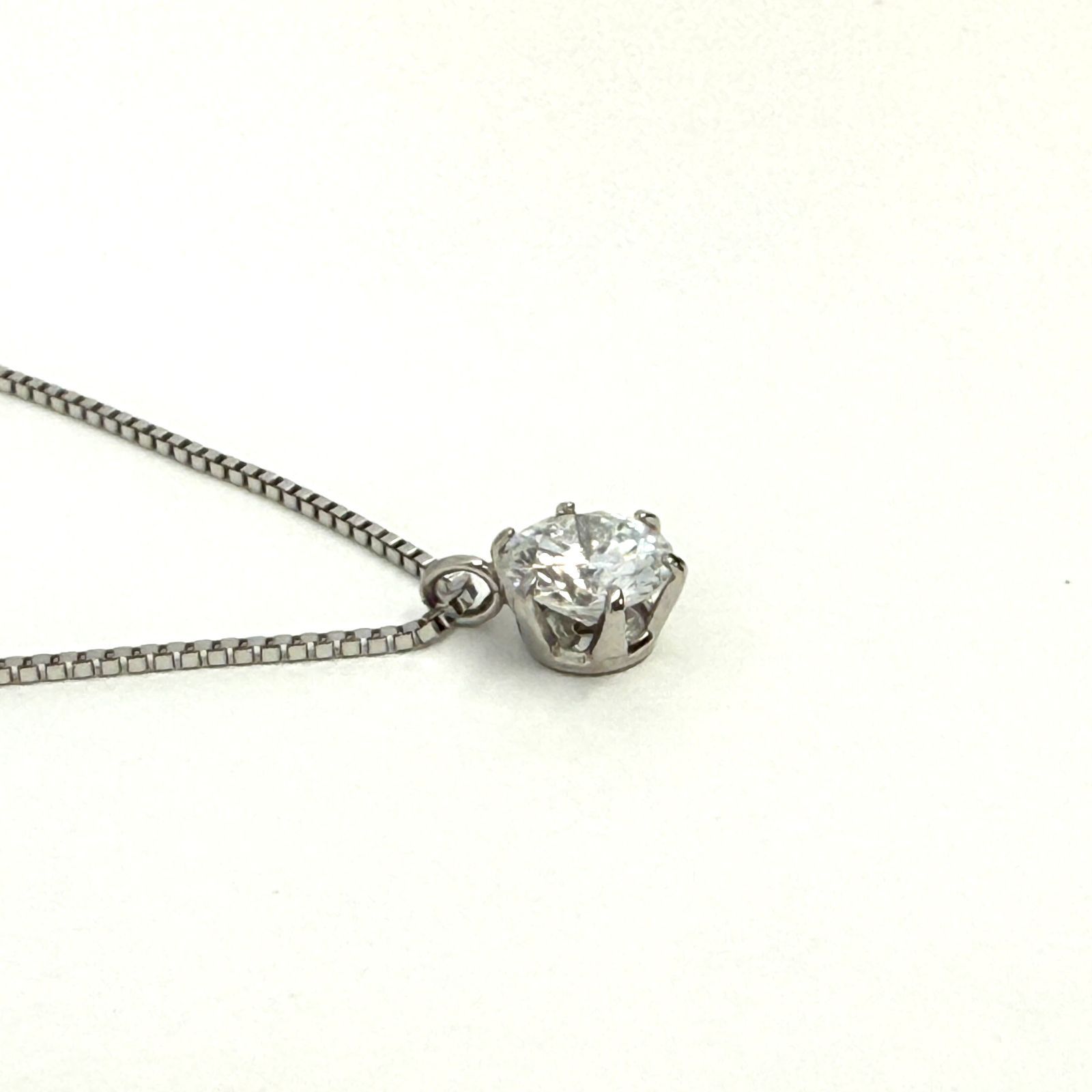 新品 ネックレス プラチナ ダイヤモンド 0.301ct Fカラー VERY GOOD 