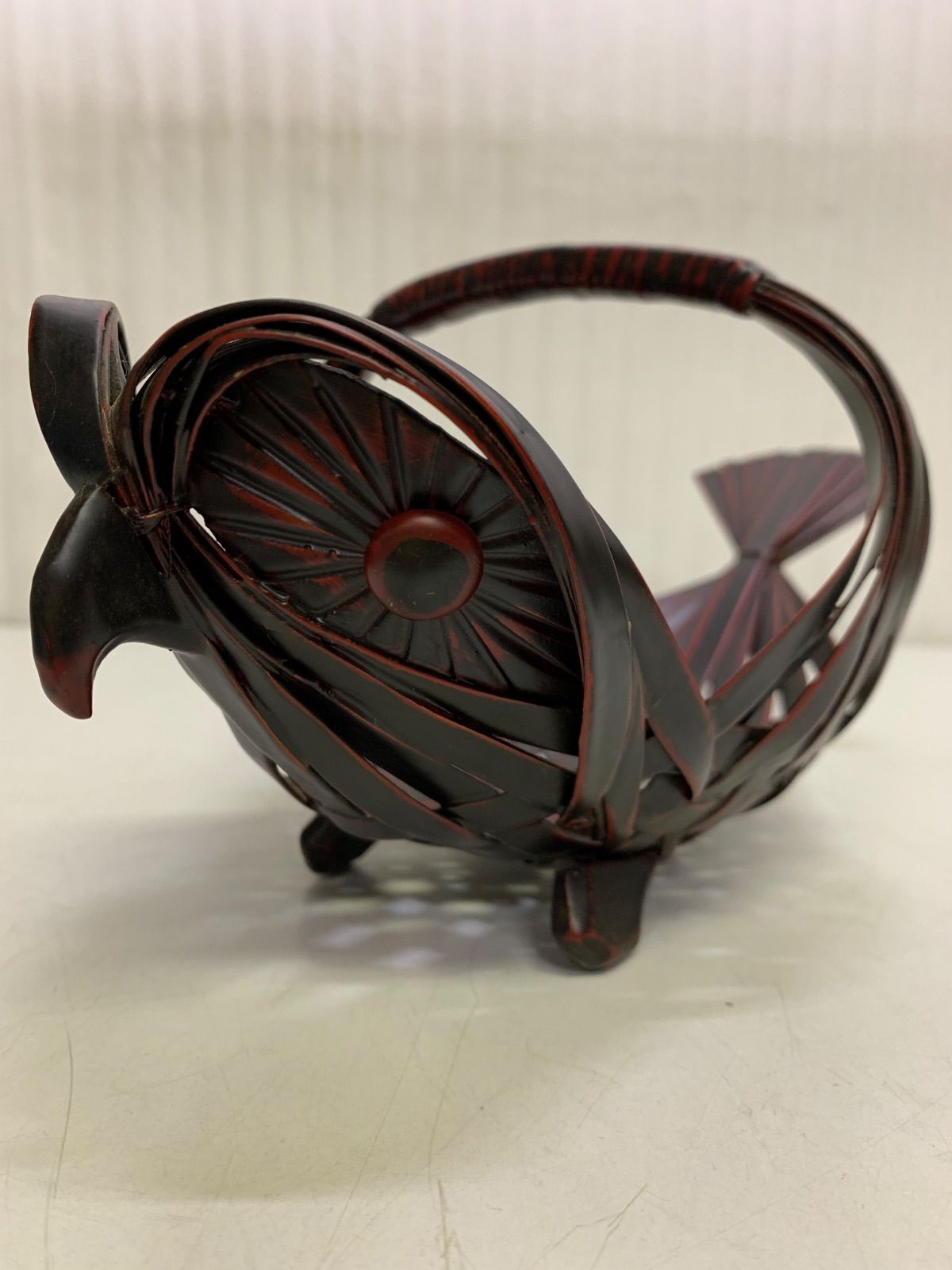 高田柳哉 葵刳形忍草文盛器 共箱 トヒニ 東さ6-0508③