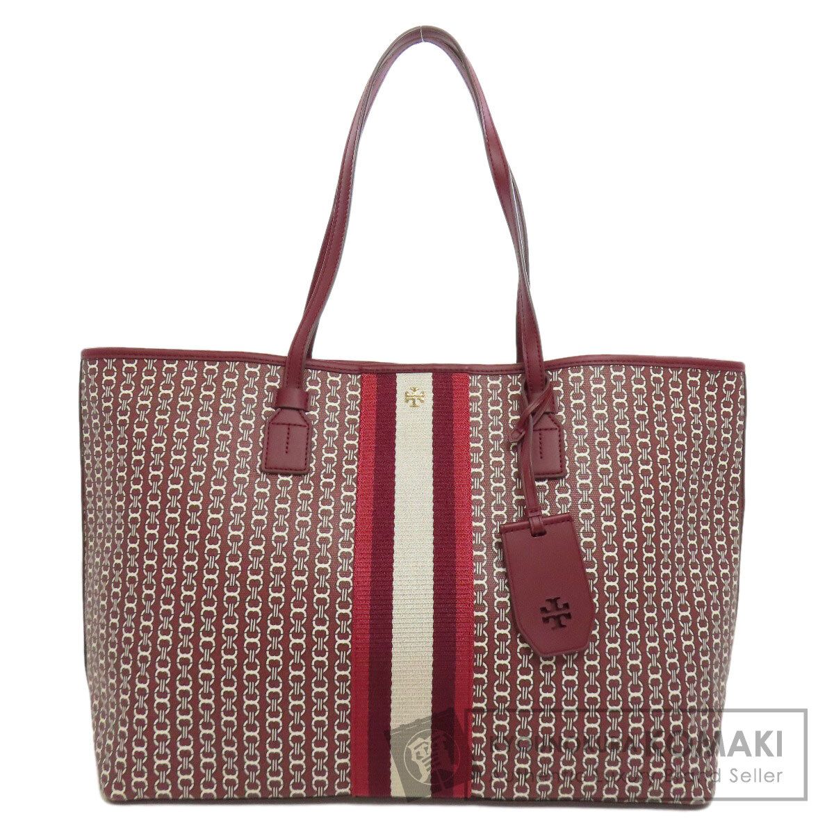 Tory Burch トリーバーチ ジェミニ リンク キャンバス トートバッグ PVC レディース