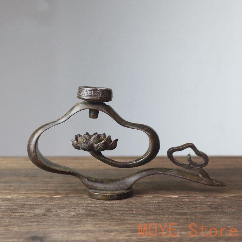 銅器 香炉 蓮花香挿 倒流香 茶台香炉 香道具 装飾品 工芸品 置物 銅器 香炉 蓮花香挿 倒流香 茶台香炉 香道具 装飾品 工芸品