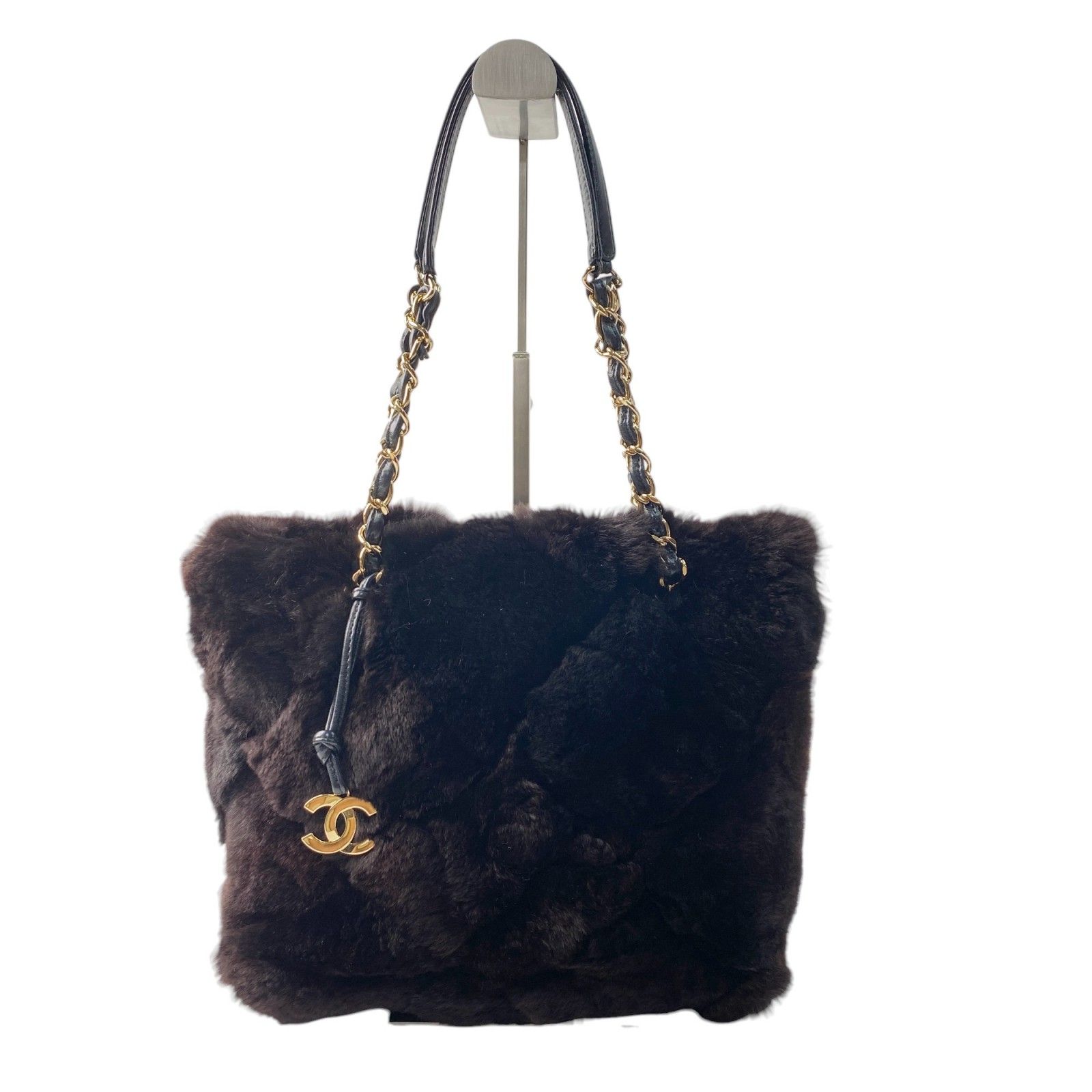 シャネル ココマーク ラパン トートバッグ 美品 シャネル CHANEL レディース チェーン トートバッグ ココ
