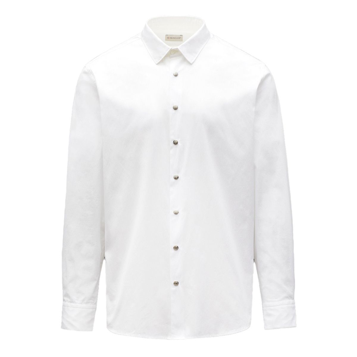 3 MONCLER 2F00003 ホワイト 長袖 ドレスシャツ Yシャツ
