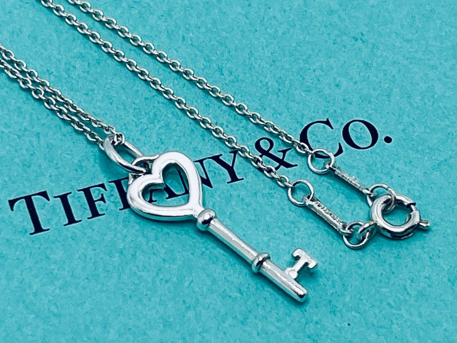 a119 美品 ハートキー ネックレス 鍵 カギ シルバー 925 - メルカリ