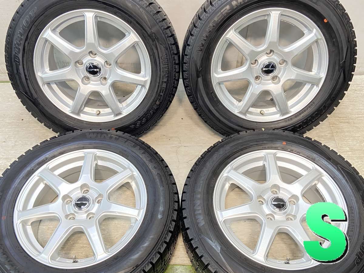 中古】2021年ｽﾀｯﾄﾞﾚｽ日本製(4本)ｳｨﾝﾀｰﾏｯｸｽ02 205/65R16ﾎｲｰﾙ付き