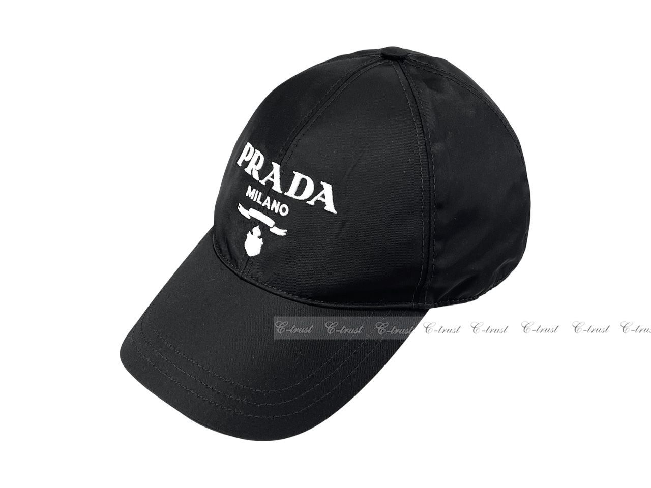 PRADA プラダ ベースボール キャップ 帽子 刺繍 RE-NTLON ロゴ