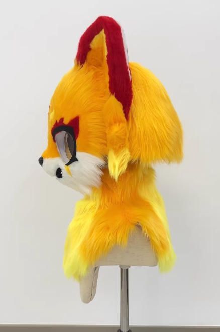 種類・カラー豊富! 着ぐるみヘッド 猫 NO.378 オレンジ色 赤 全頭ヘッド ケモノ ファースーツ ぬいぐるみ コスプレ コスチューム kigurumi 名品の