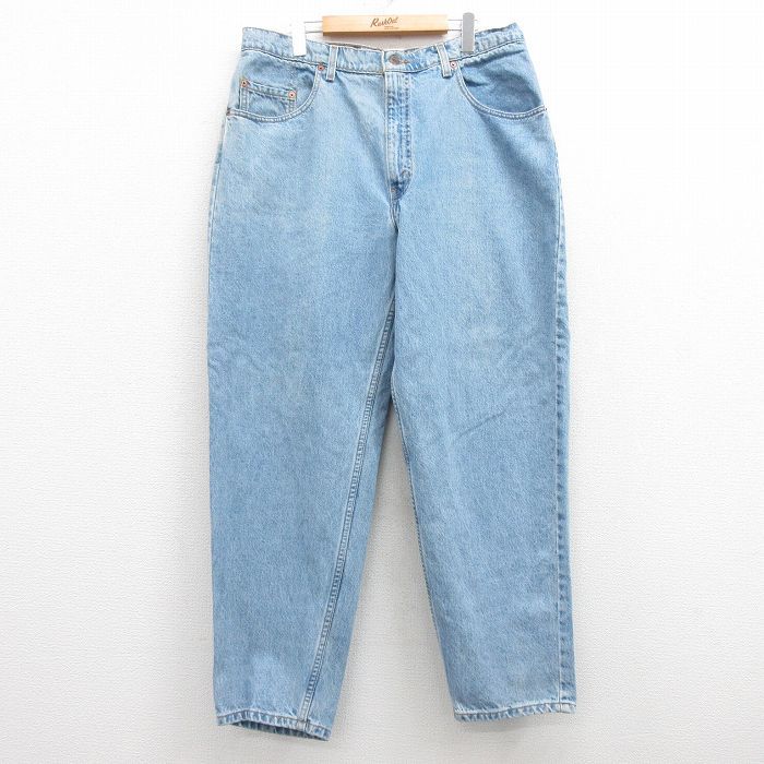 W36/古着 リーバイス Levis 560 ジーンズ メンズ 90s テーパード コットン 紺 ネイビー デニム 25feb20 中古 ボトムス ジーパン Gパン ロン