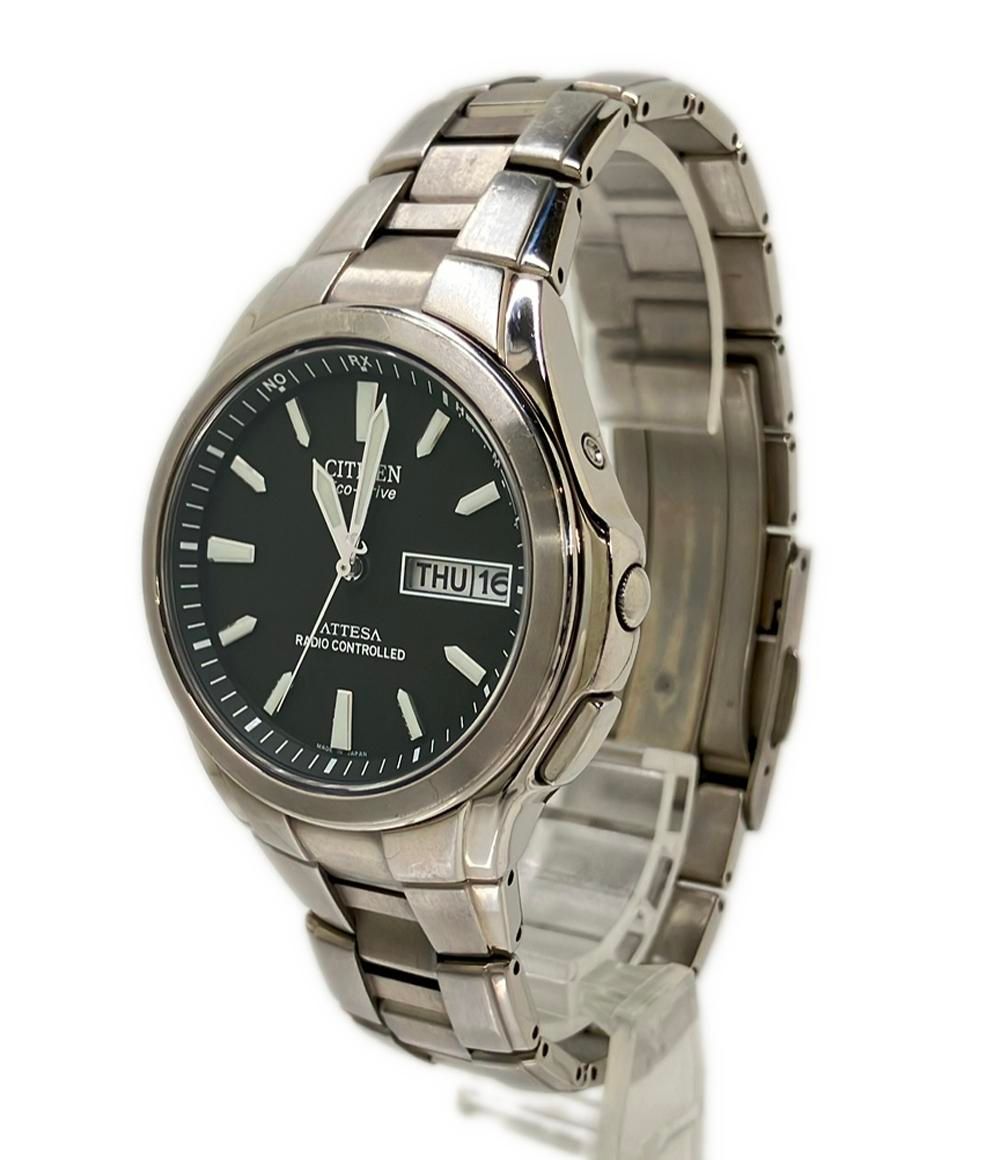 アテッサ ATTESA シチズン 腕時計 H 100 T 010431 ソーラー ブラック メンズ CITIZEN