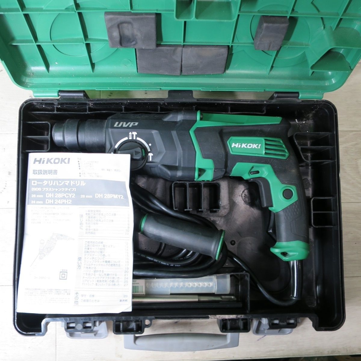 ハイコーキ ロータリ ハンマ ドリル 100V DH28PCY2 ケース付き ハンマードリル HiKOKI 電動 工具