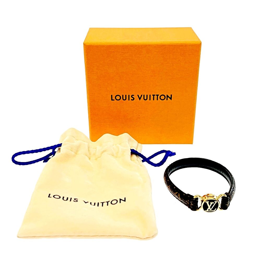 ◇LOUIS VUITTON セイブイット レザーブレスレット レッド 箱付き