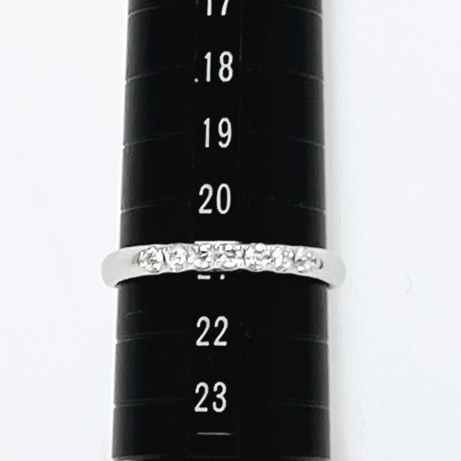 値下げ！MIKIMOTO ミキモト ダイヤ リング PT950 7Pダイヤモンド0.25ct