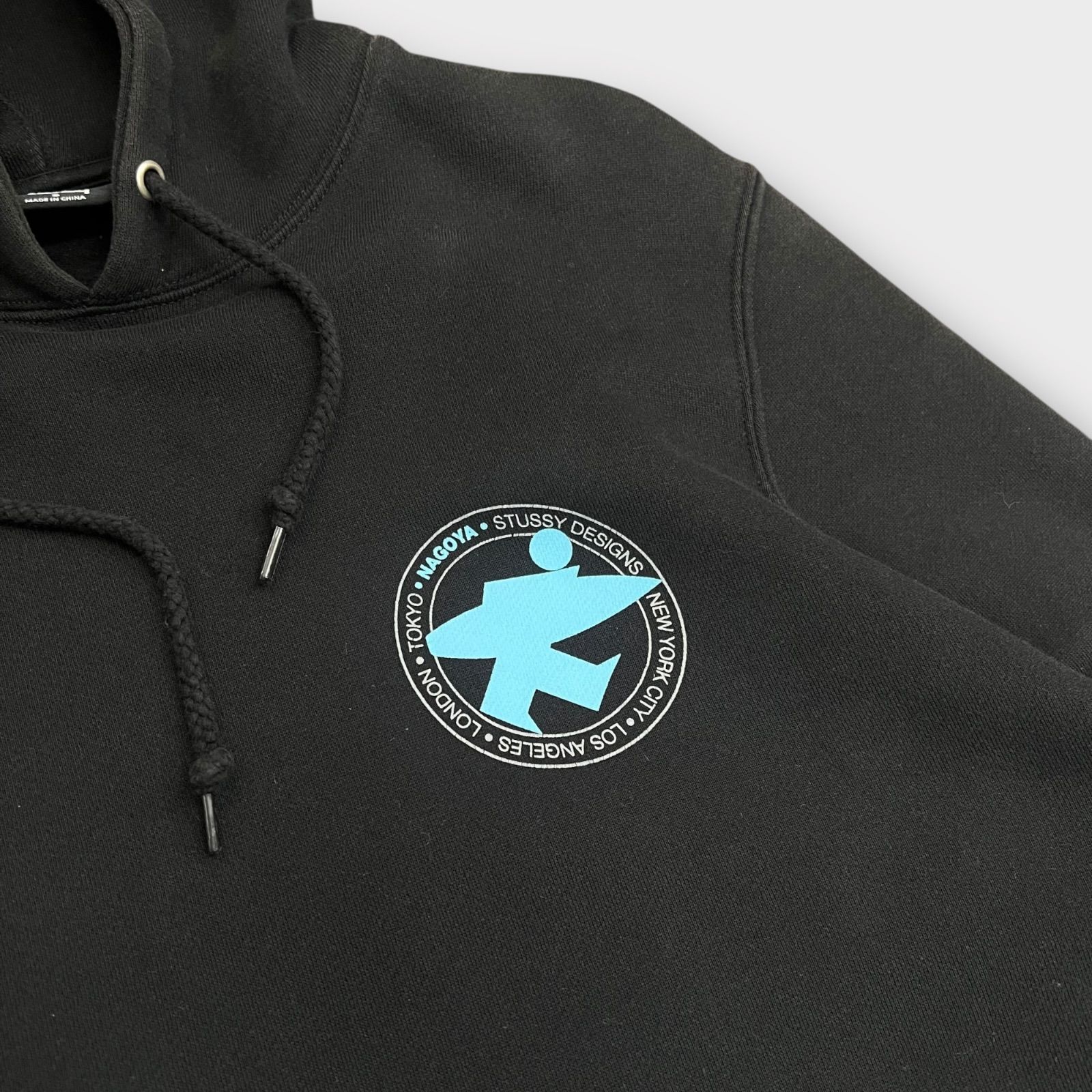 Stussy 名古屋チャプター限定パーカー ステューシー ブラック Sサイズ