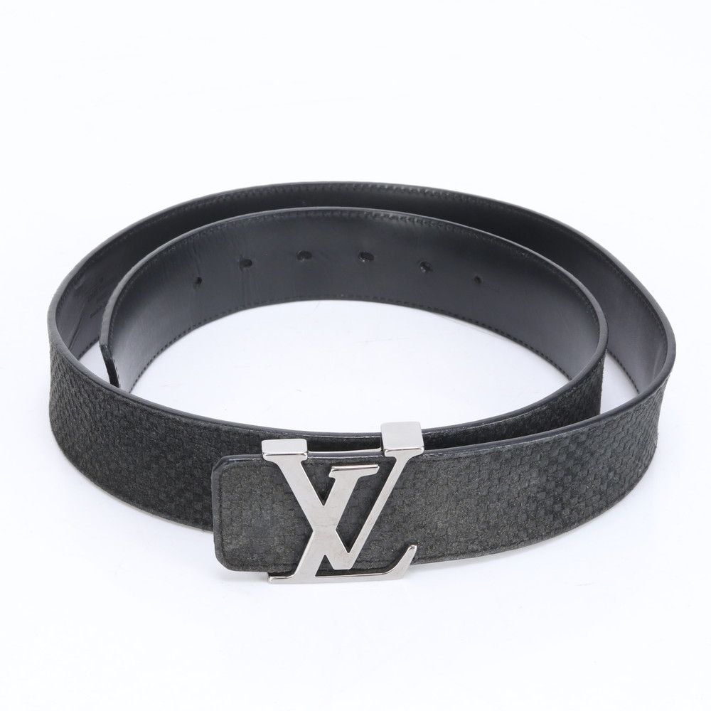 美品 ルイヴィトン マイクロ ダミエ サンチュール LV イニシャル