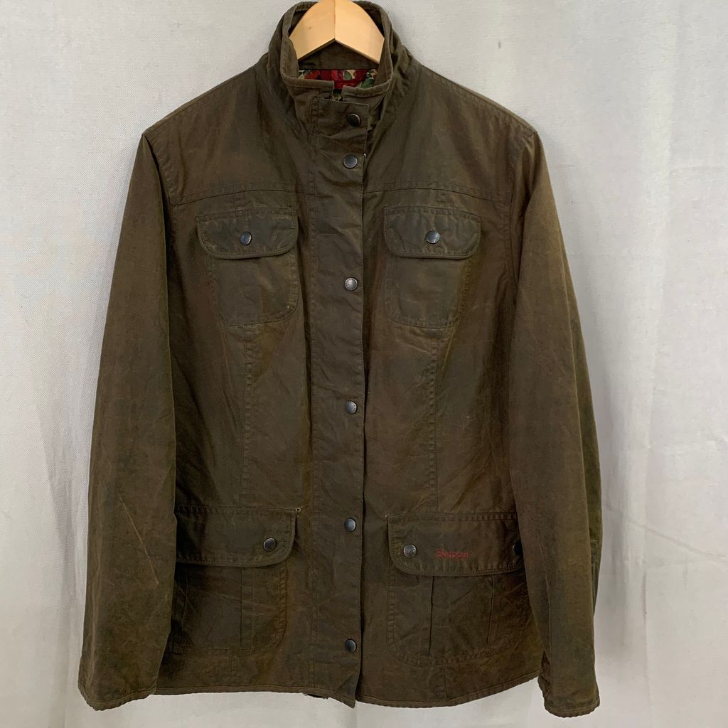 バブアー Barbour ROSE UTILITY JACKET ワックス ジャケット オイルド ジャケット 18 サイズ No.I449